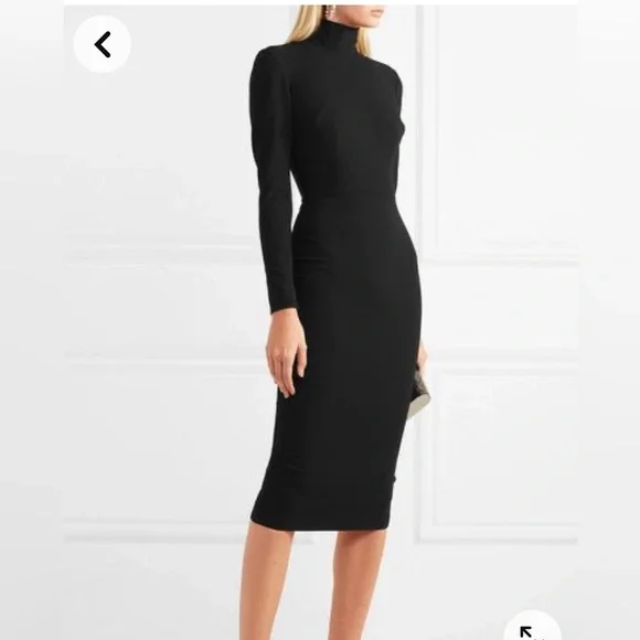 ALEX PERRY MASON-STRETCH TURTLENECK DRESS